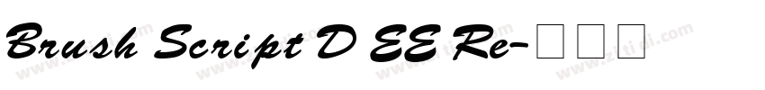 Brush Script D EE Re字体转换